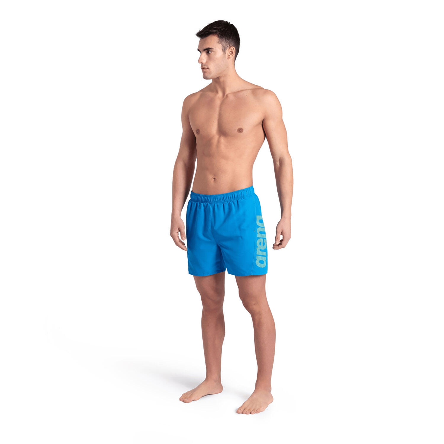 Badehose leicht schnelltrocknend Herren - Fundamentals Arena Logo Boxer R 3/6