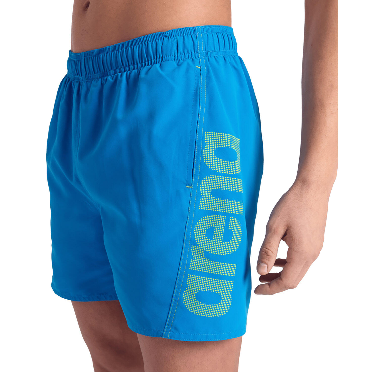 Badehose leicht schnelltrocknend Herren - Fundamentals Arena Logo Boxer R 4/6
