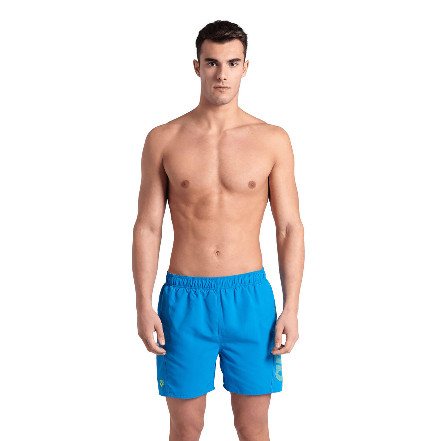 Arena - Shorts De Bain Homme - Fundamentals Logo R - Maillot De Bain 1 Pièce - Bleu|vert - 56 3xl - Decathlon