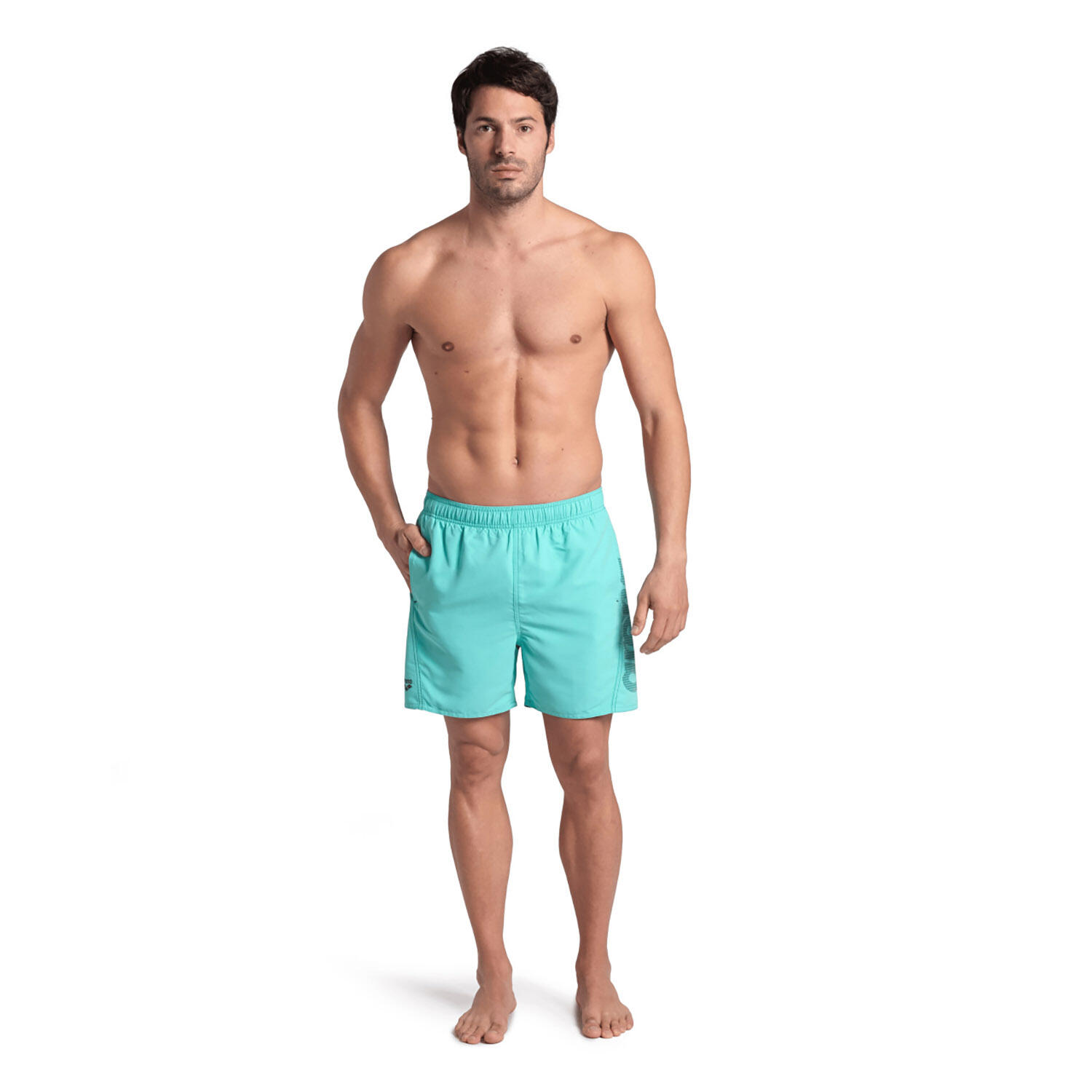 Spodenki szorty męskie krótkie plażowe Arena Logo Boxer 3/6