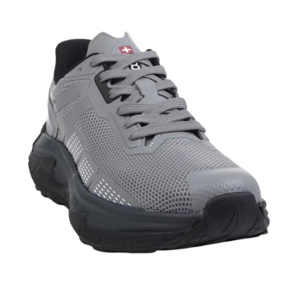 +8000 TERUL. Gris oscuro. Zapatillas Trail Running Hombre 3/4