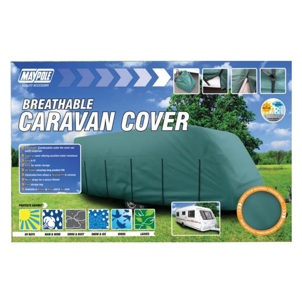Maypole Caravan Cover - 21 - 23ft (6.2 - 6.8m) | Green 1/4