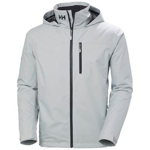 Chaqueta Gris Helly Hansen Crew Hooded Midlayer Sailing Jacket 2.0 Grey Melang