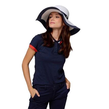 Capeline tri-color papier femme Roland-Garros - Blanc