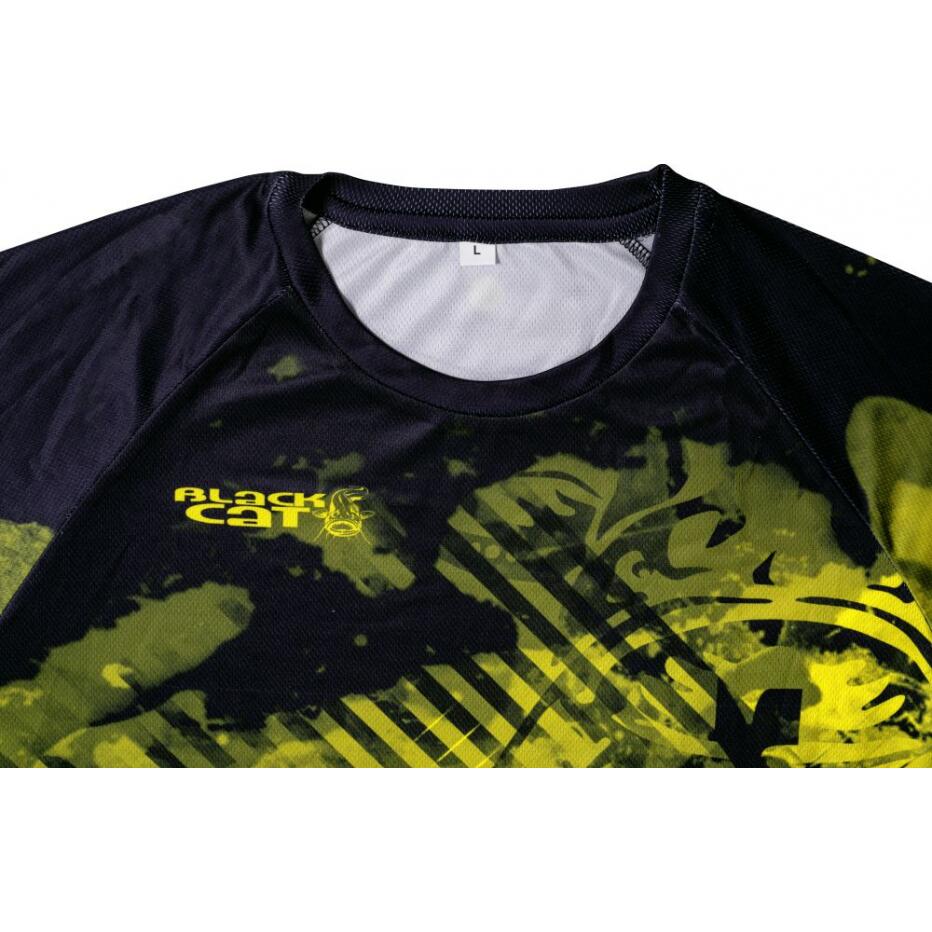 Tee Shirt UV Black Cat Fishing Jersey 4/4