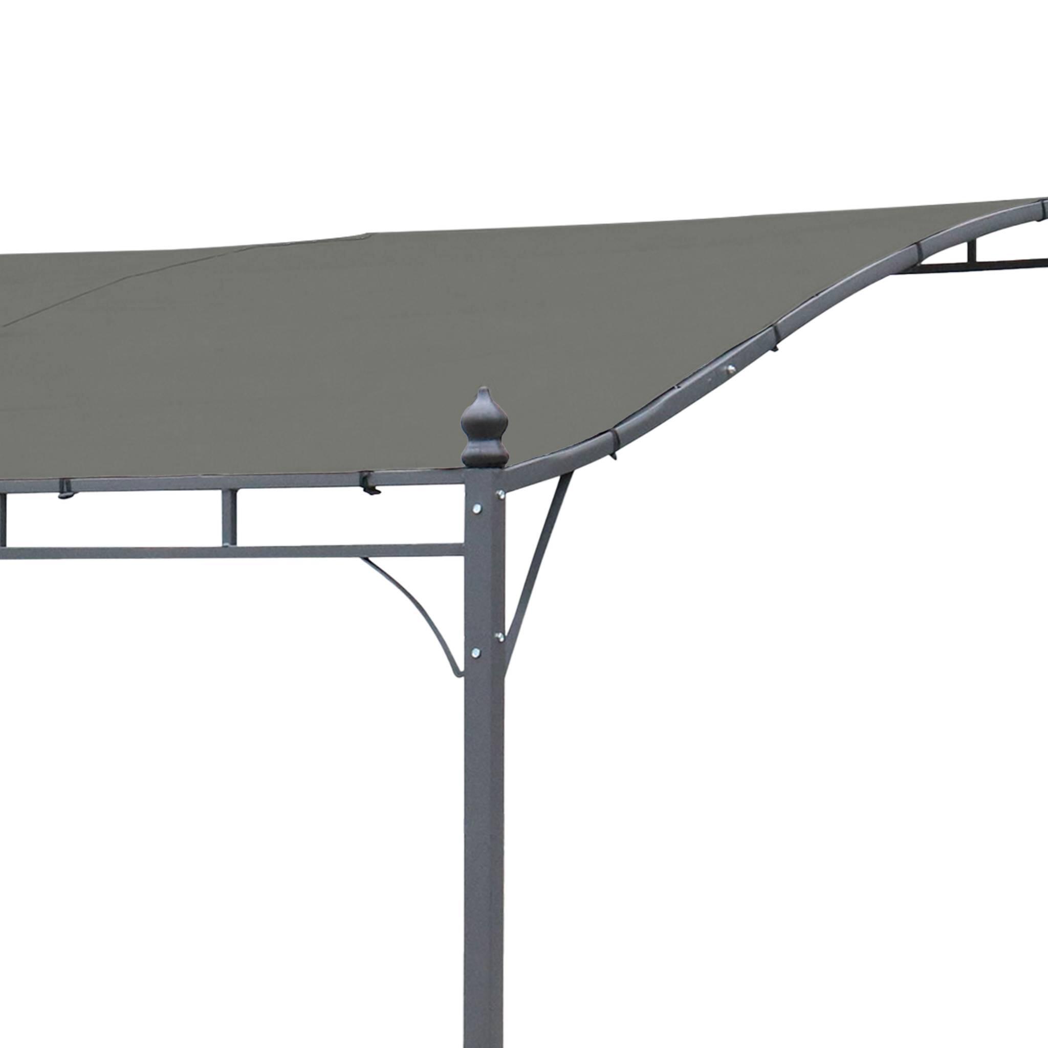 Cobertura de telhado para pérgola, Brestum 3x2.5m, Cinza 2/3