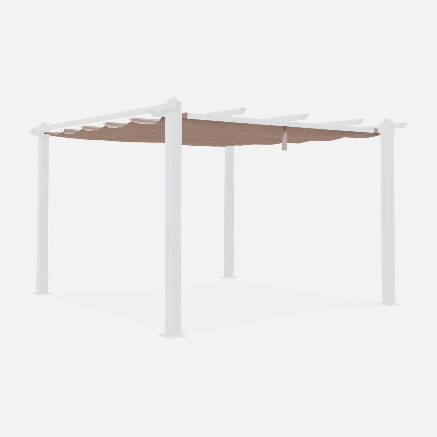 SWEEEK Telone per pergola condate  in poliestere  3x4 m, Beige