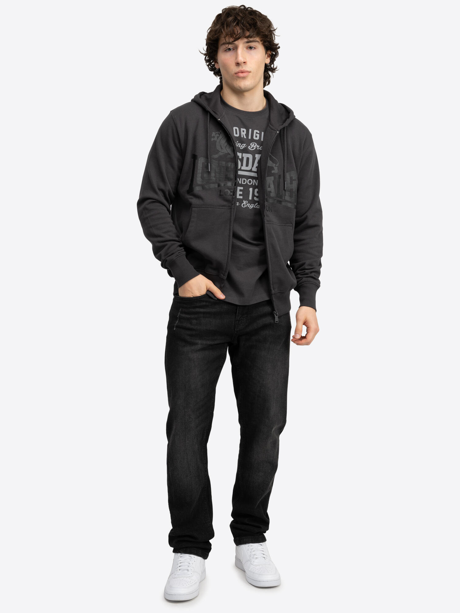 Camisola com capuz Lonsdale Krafty 3/6