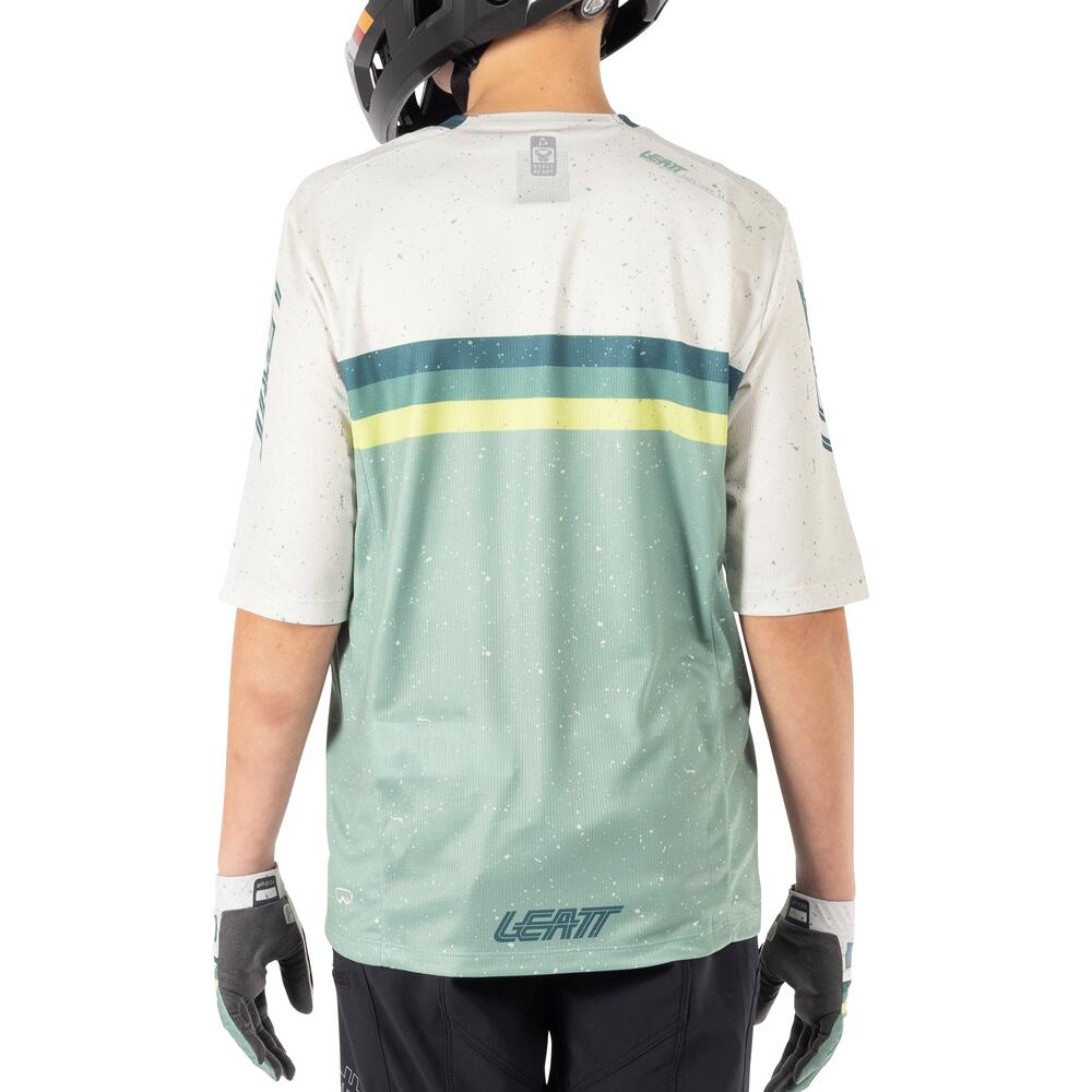 Maillot VTT Enduro 3.0 élastique à manches trois-quarts Vert Enfant 6/7