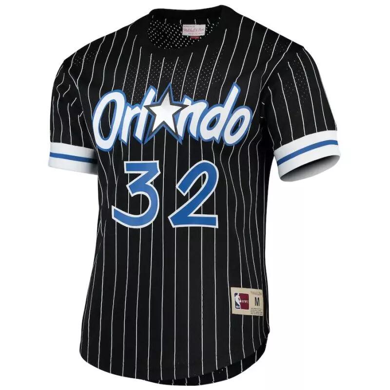 Mitchell & Ness - T-shirt Nba Shaquille O'Neal Orlando Magic Mitchell & Ness Mesh Noir - T-shirt Manches Courtes - Multicolore - S. - Decathlon