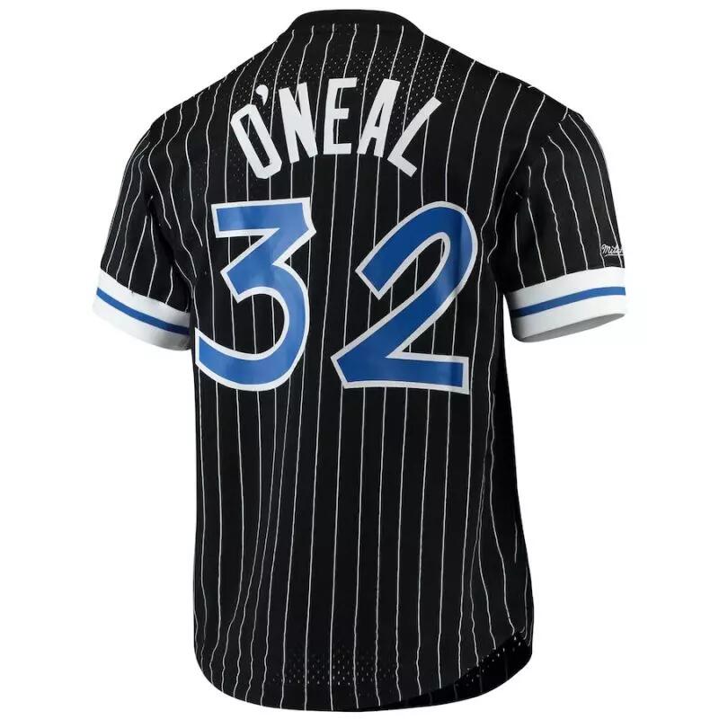 T-Shirt NBA Shaquille O'neal Orlando Magic Mitchell & Ness Mesh Noir 2/3