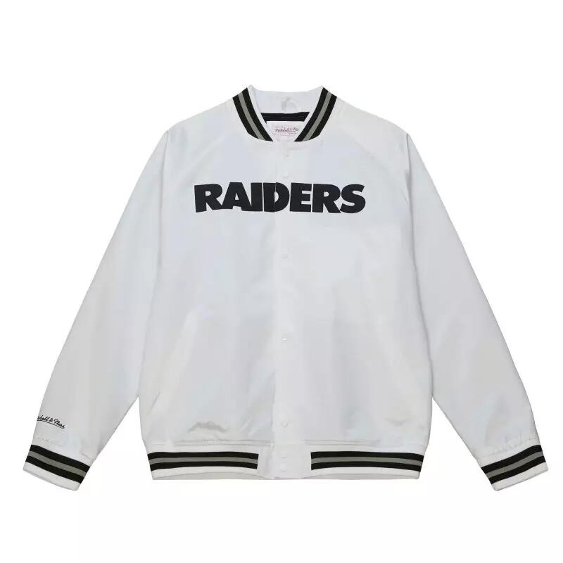 Veste NFL Las Vegas Raiders Mitchell & Ness Lightweight satin Blanc 2/4