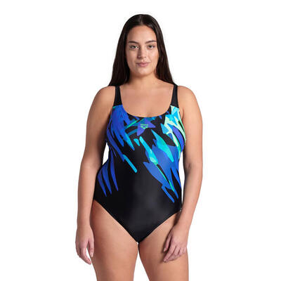 Arena Damen Badeanzug Talea U Back B Plus Schwarz-Multi