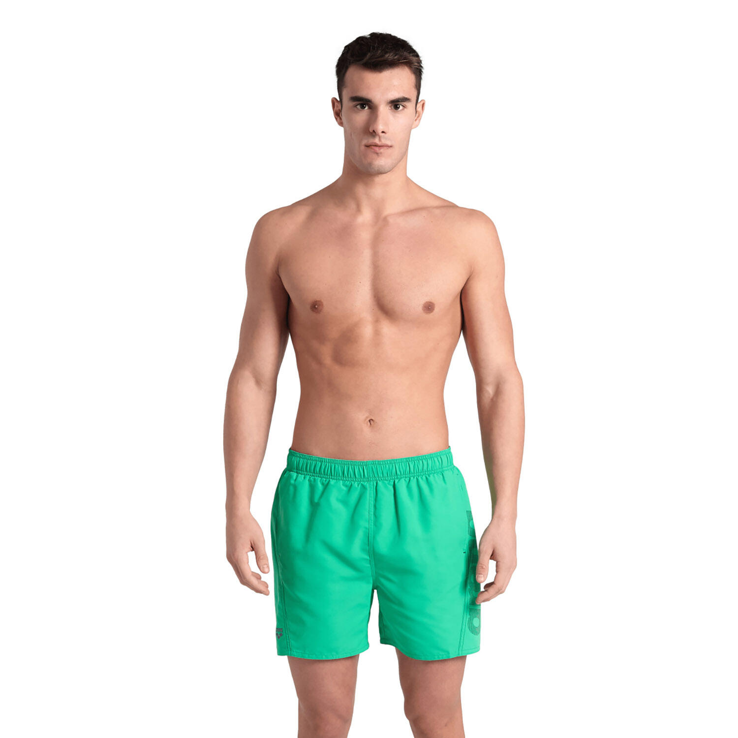 Arena - Shorts De Bain Homme - Fundamentals Logo R - Maillot De Bain 1 Pièce - Bleu|vert - 56 3xl - Decathlon
