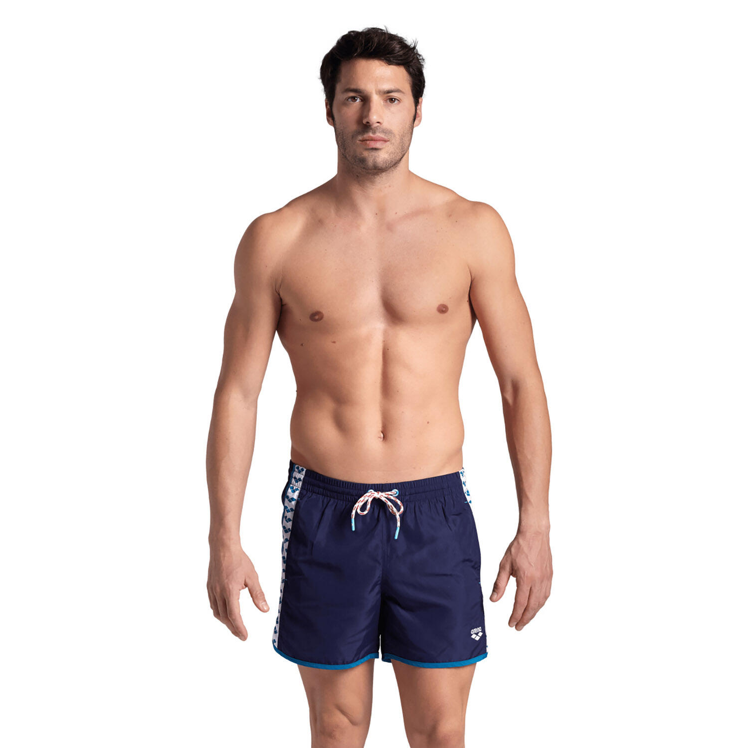 Arena - Shorts De Bain Homme - Team Stripe - Maillot De Bain 1 Pièce - Bleu - S - Decathlon