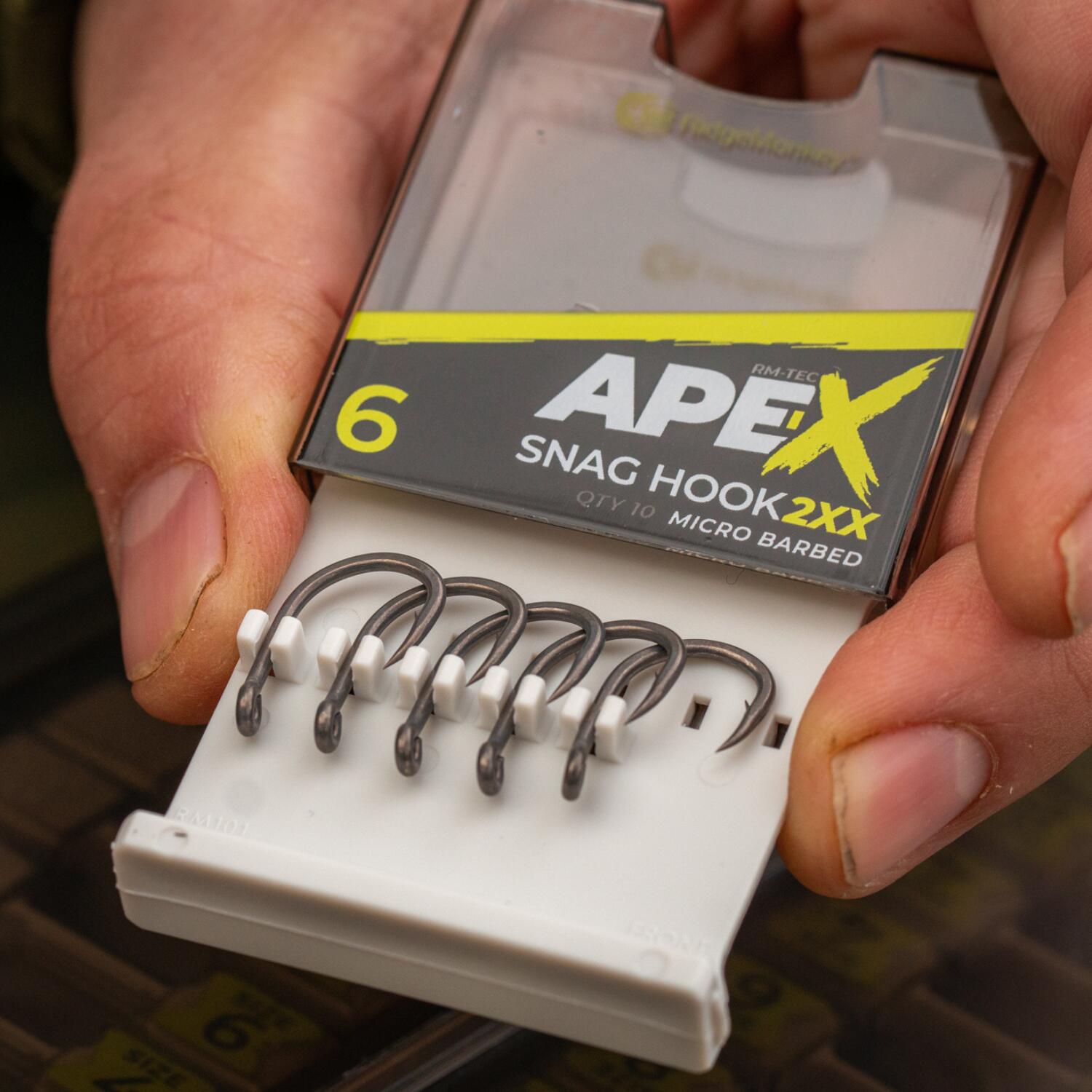 RidgeMonkey Ape-X Snag Hook 2XX Barbed Size 6 2/5