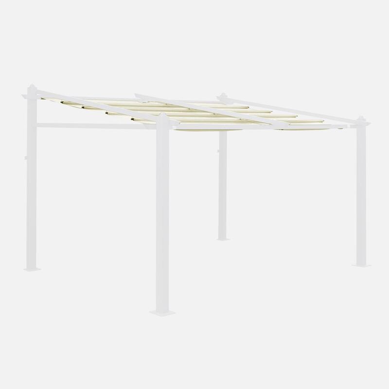 Techo de repuesto para pérgola 3x4m, Crudo