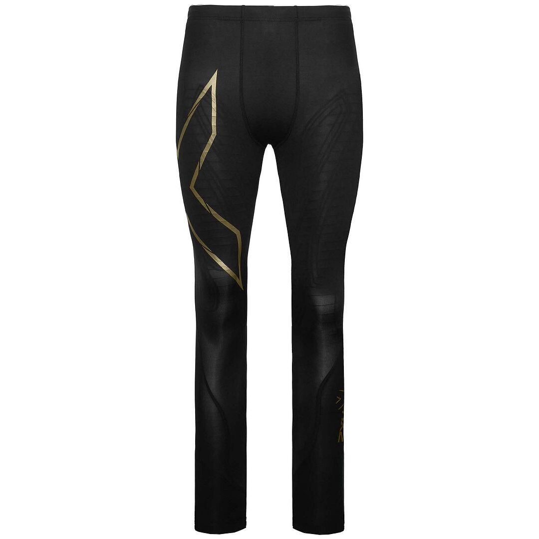 2XU Light Speed Compression Mens Black/Gold Tights 2/4