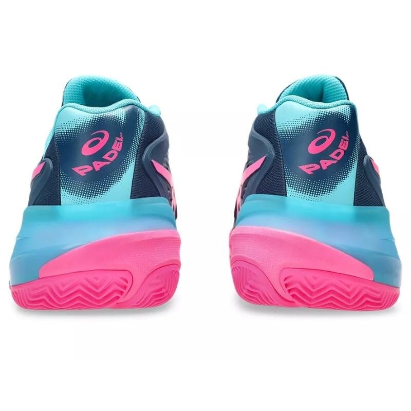 Tênis Asics Gel Resolution X Padel Azul Mako Rosa 2/5