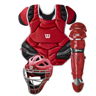 WILSON Wilson WTA4603 C1K Catcher's Gear Kit Cor Escarlate