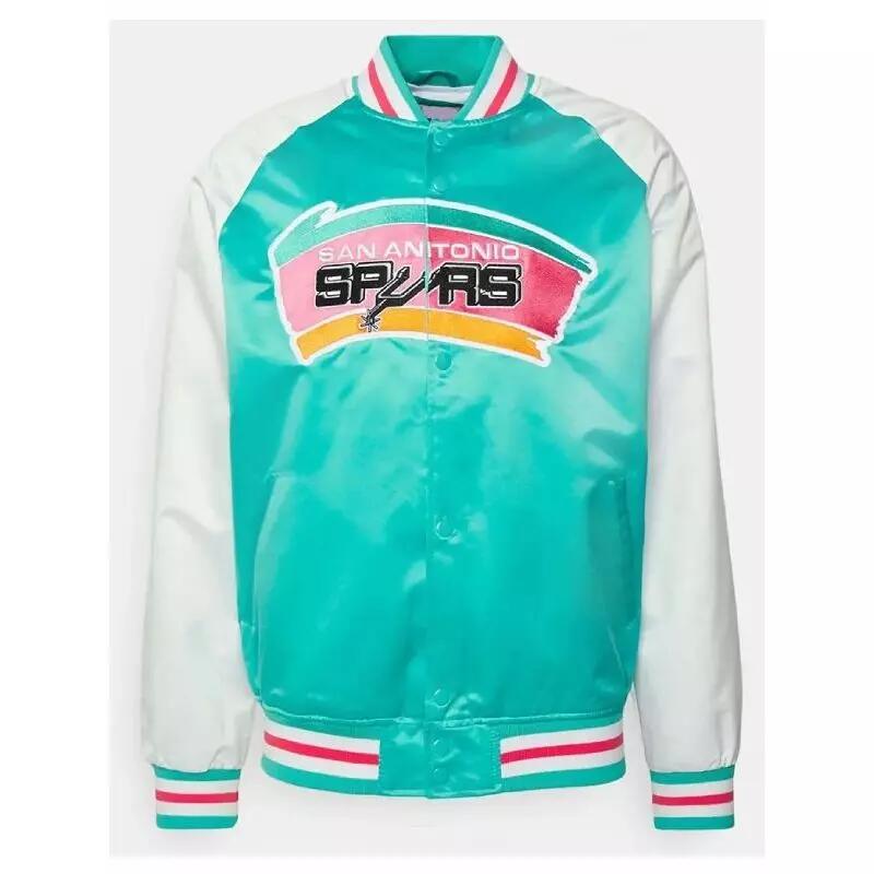 Blouson NBA San Antonio Spurs Mitchell & Ness Primetime Lightweight Satin 1/2