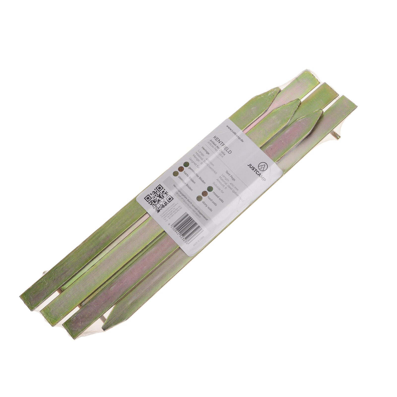Piquets de tente de camping pour sols mixtes - 40 cm - 6 pièces - Kentfield 5/7