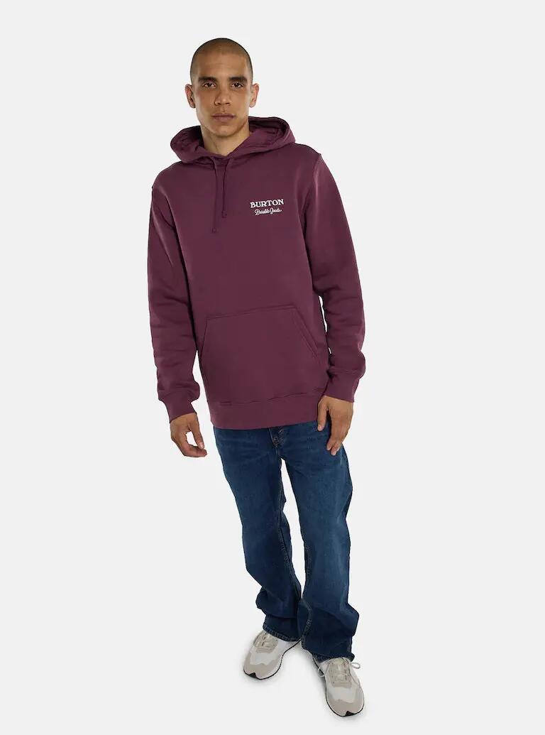 Camisola com Capuz Burton Durable Goods Pullover Almandine 3/4
