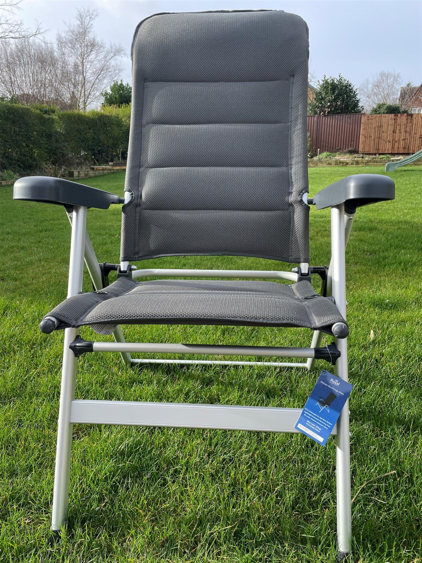 Royal Leisure Ambassador XL High Back Aluminium Reclining Chair 2/5