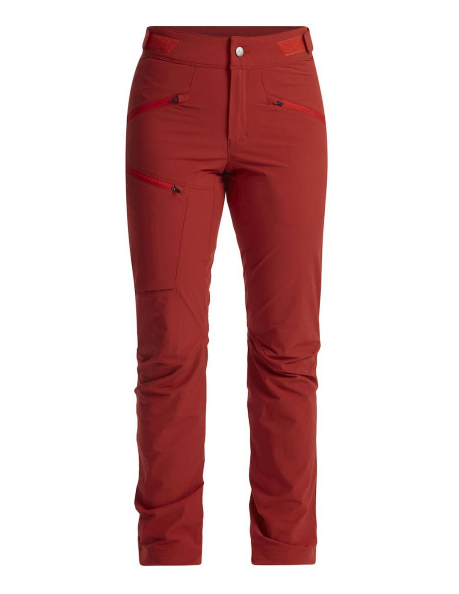 LUNDHAGS Lundhags Askro Women's Hiking Trousers Nylon Red Adjustable Waist