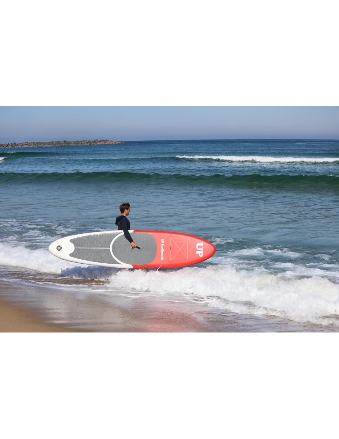 Tabla de Paddle Surf Inflable UP Surfboards - 12´Roja 3/4
