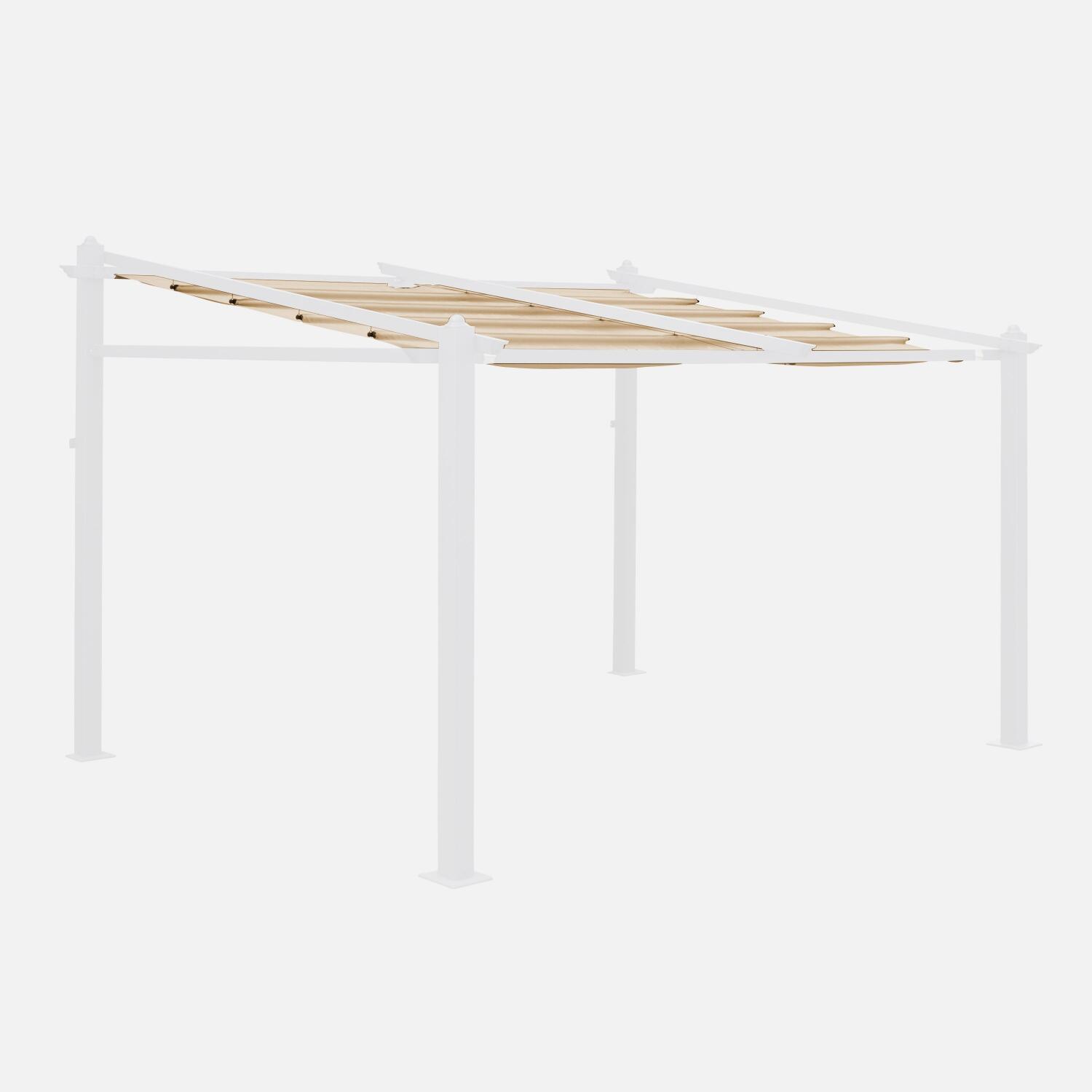 3x4m Murum, cobertura do toldo para pérgola, Beige