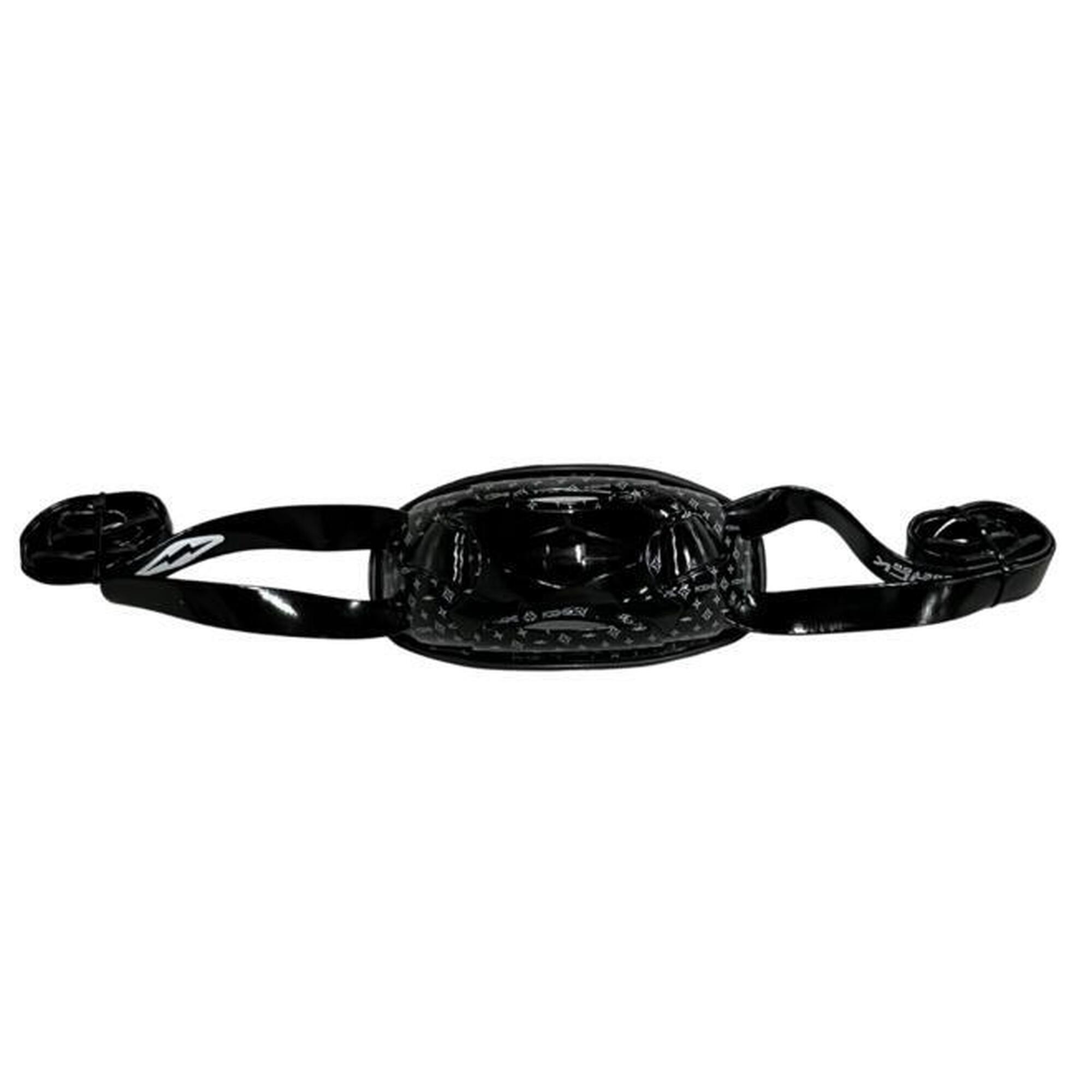Mentonnière Western En Cuir Noir – équitation – Neuve