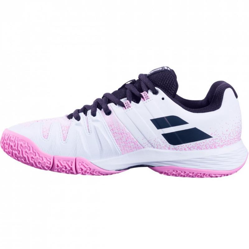 BABOLAT SENSA WOMEN Blanco/Rosa SS25 (Zapatillas) 4/7