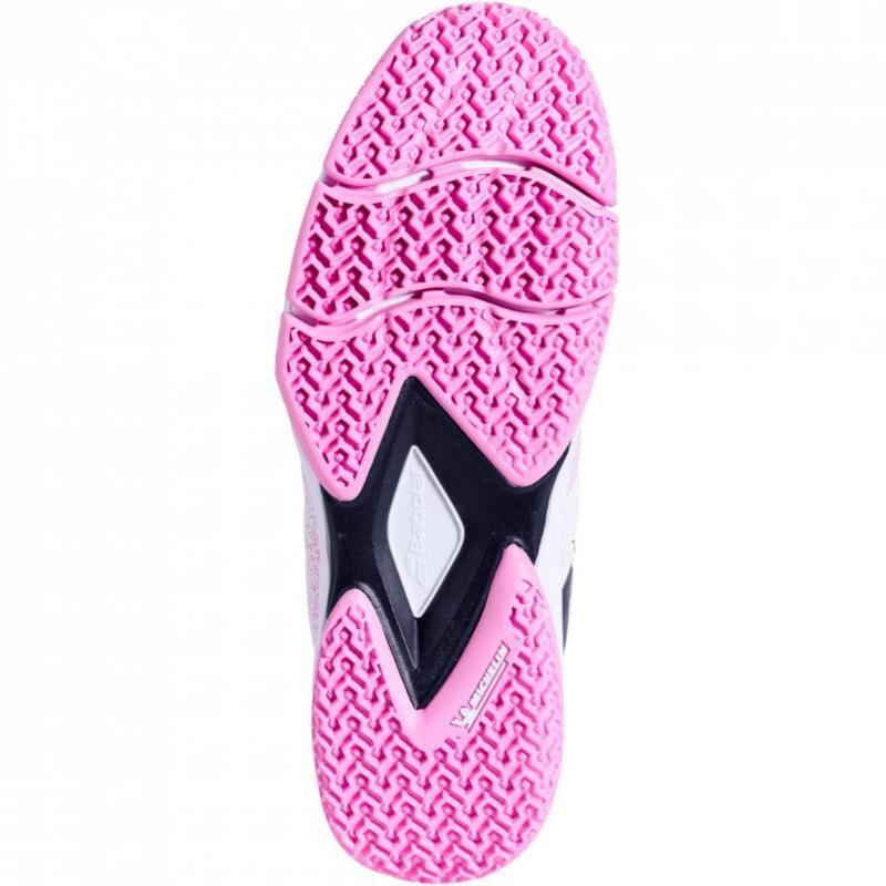 BABOLAT SENSA WOMEN Blanco/Rosa SS25 (Zapatillas) 5/7