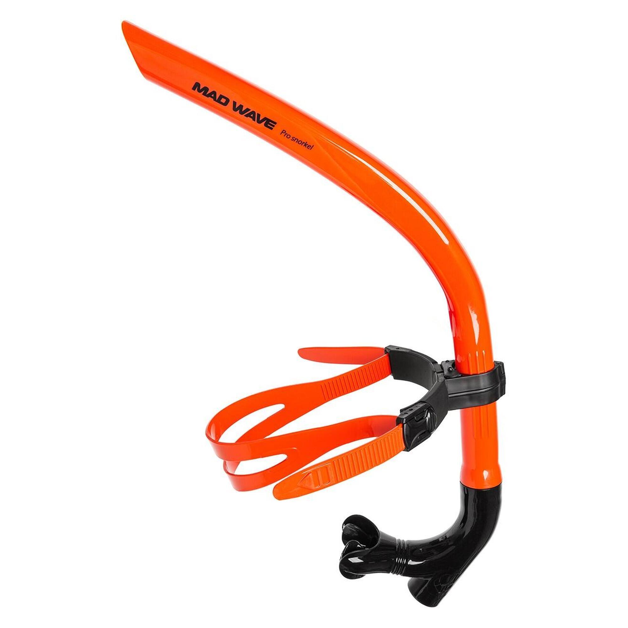 Mad Wave Pro Snorkel - Pomarańczowy