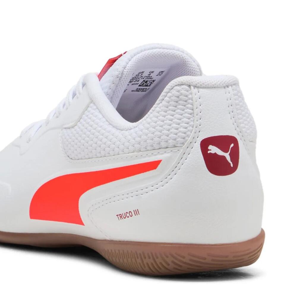 PUMA TRUCO III Jr. 107980 04 Branco. Sapatilhas de futsal jr 4/6