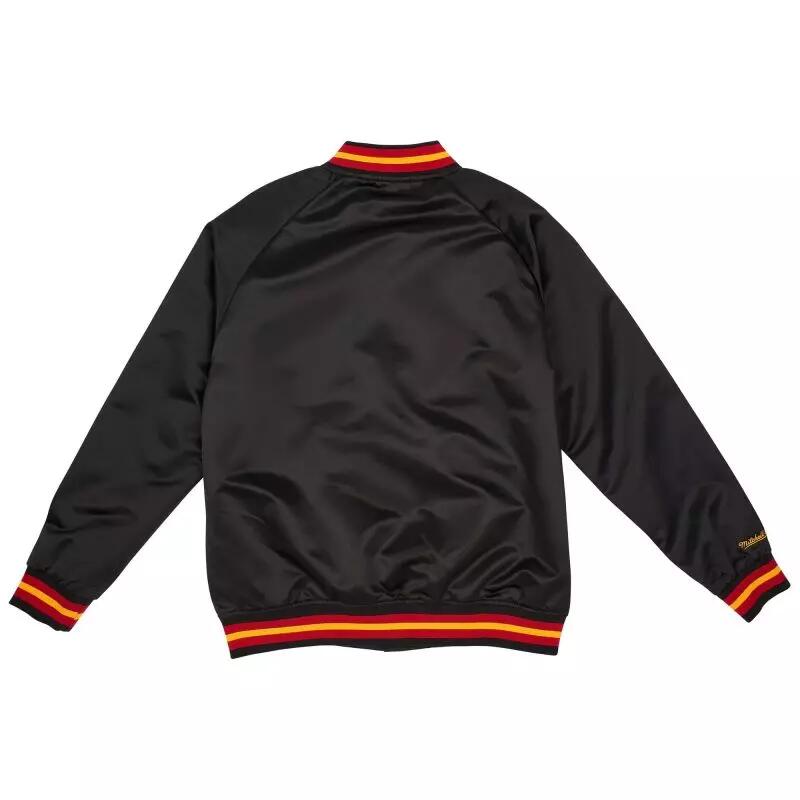 Blouson NBA Atlanta Hawks Mitchell & Ness Lightweight Satin Noir 2/5