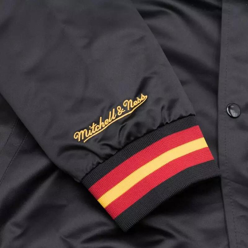 Blouson NBA Atlanta Hawks Mitchell & Ness Lightweight Satin Noir 4/5