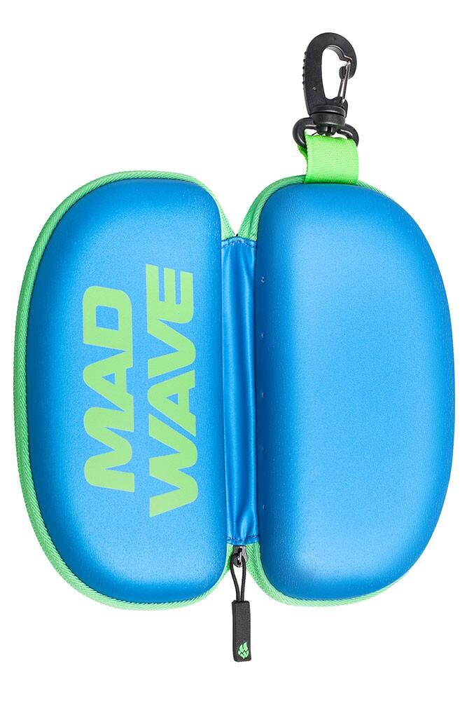 Étui Mad Wave pour lunettes de natation bleu et vert 2/5