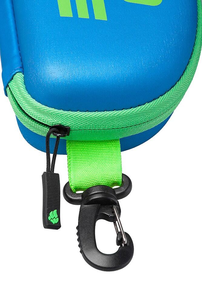 Étui Mad Wave pour lunettes de natation bleu et vert 3/5