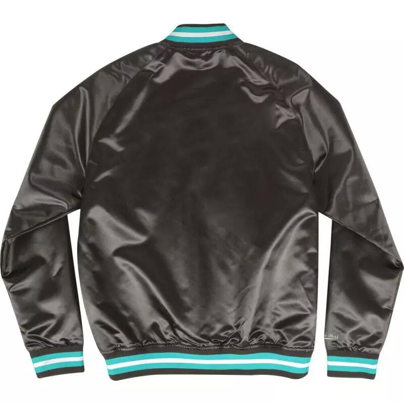 Blouson NBA Memphis Grizzlies Mitchell & Ness Lightweight Satin Noir 2/2