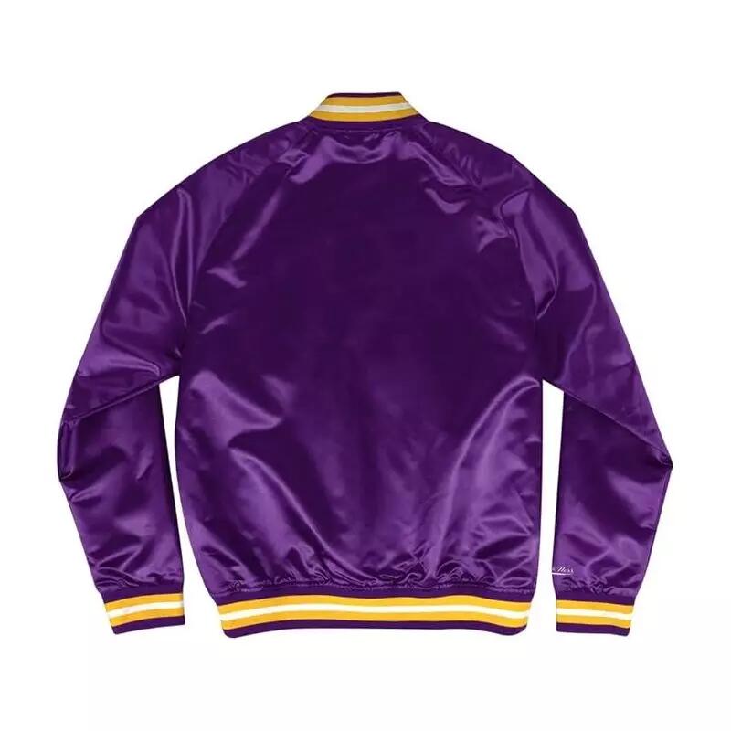 Blouson NBA Los Angeles Lakers Mitchell & Ness Lightweight Satin Violet 2/2