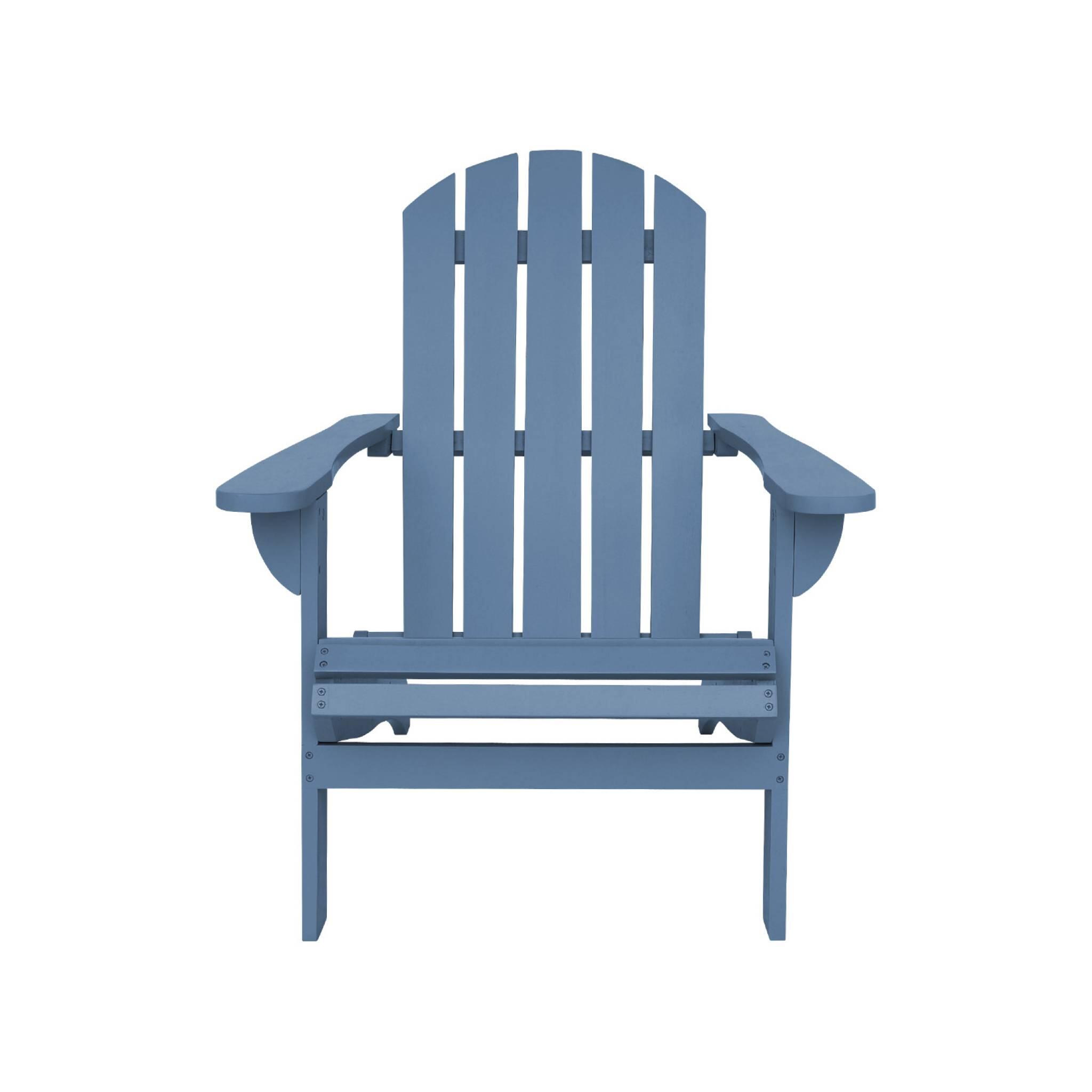 Sillón de madera de acacia con reposabrazos, Azul 5/6