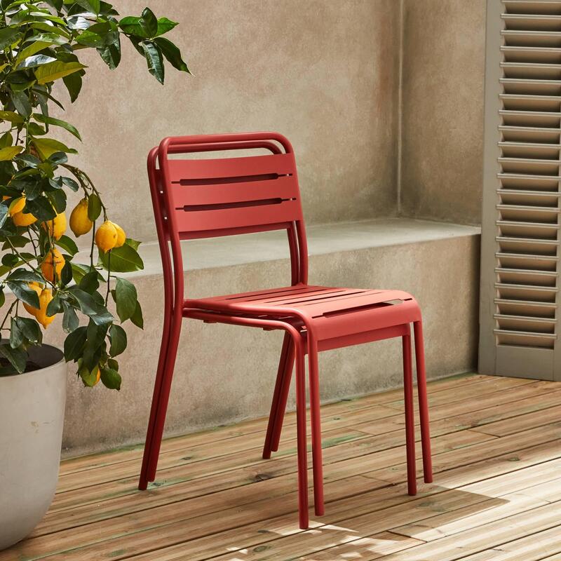Cadeira de bicicletas em aço, set de 2, Terra Cotta
