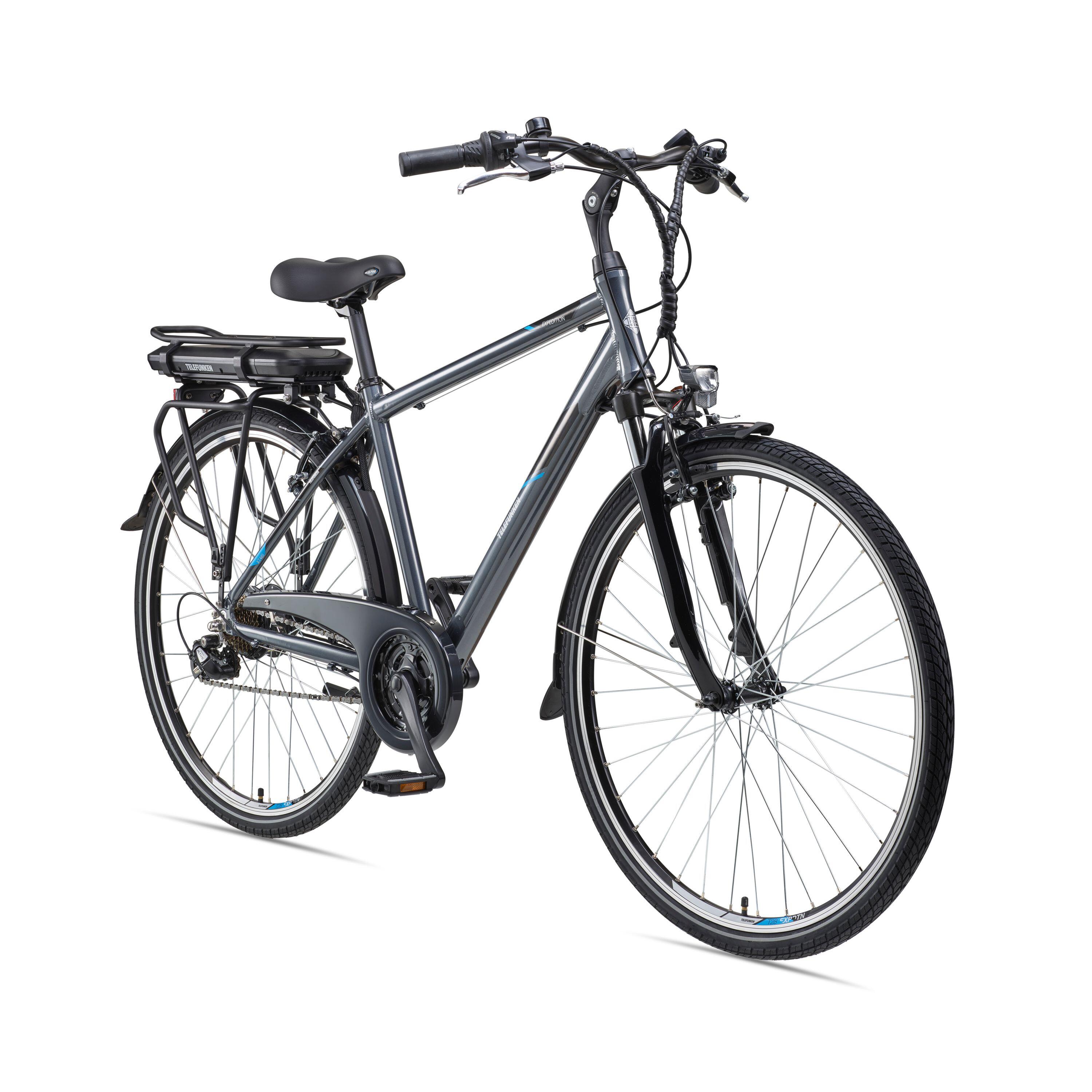 E-Bike XT481 28 Zoll 21-Gang Pedelec Trekking Touren Elektrofahrrad Herren grau 1/7