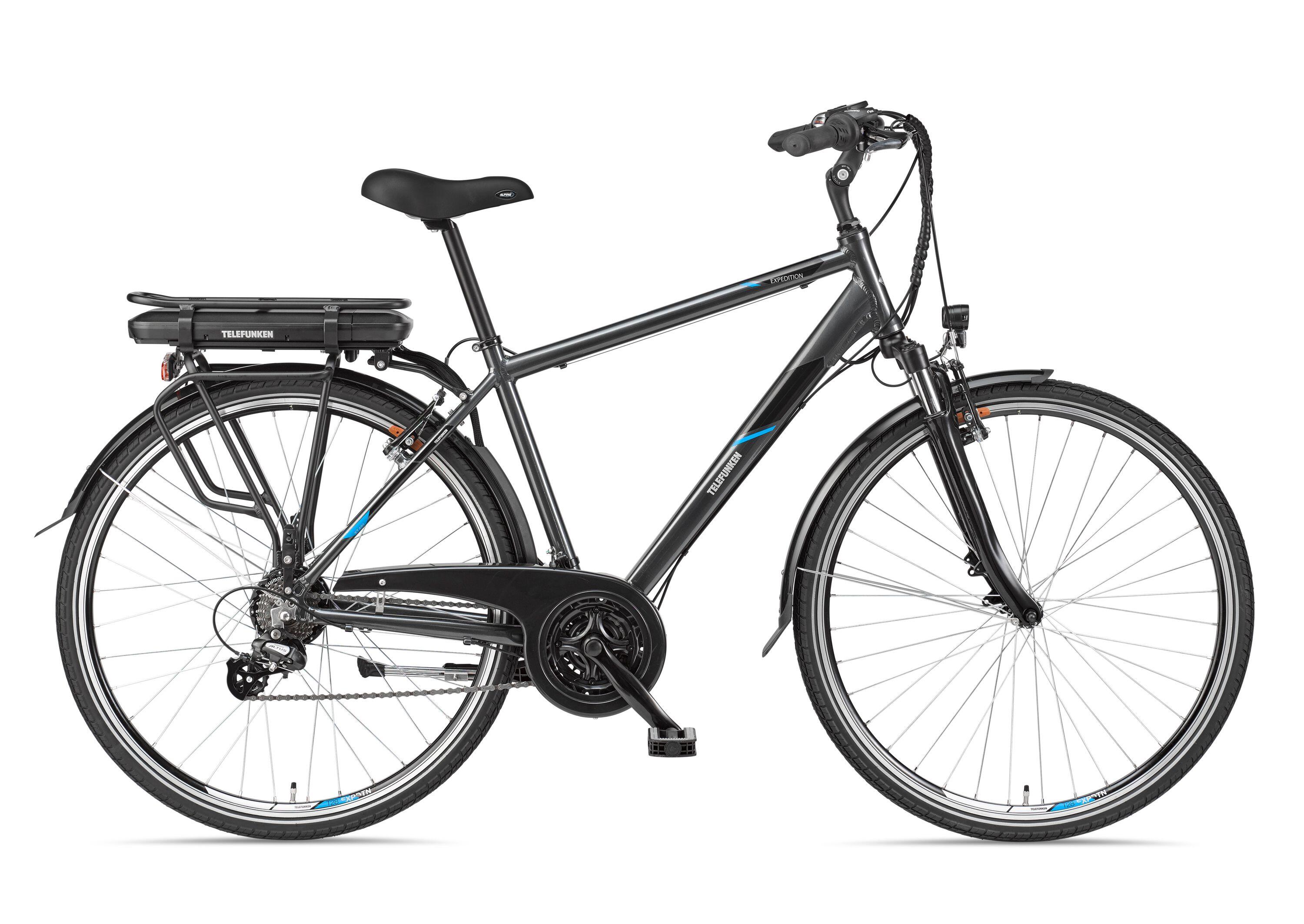 E-Bike XT481 28 Zoll 21-Gang Pedelec Trekking Touren Elektrofahrrad Herren grau 2/7