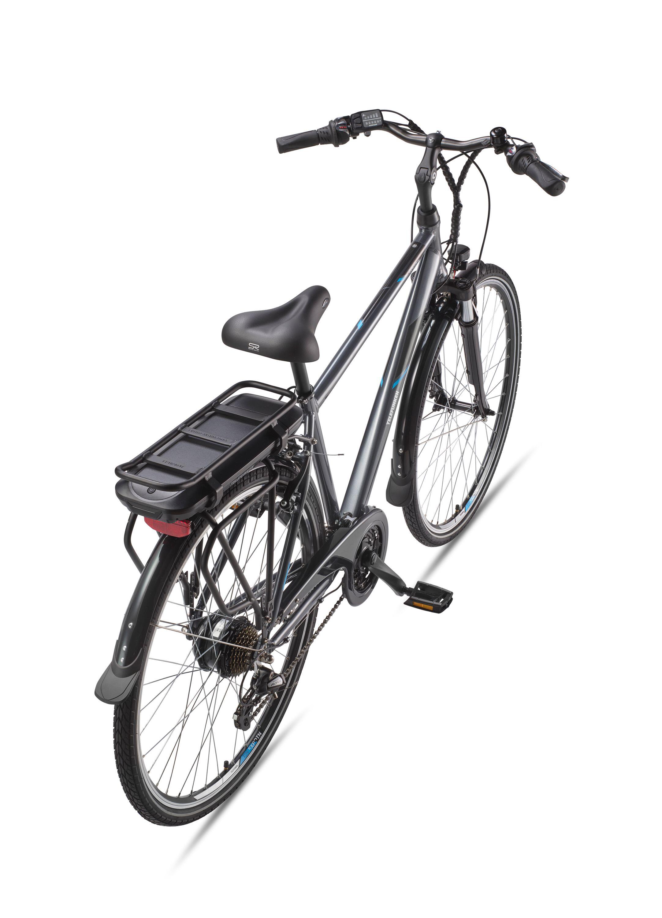 E-Bike XT481 28 Zoll 21-Gang Pedelec Trekking Touren Elektrofahrrad Herren grau 3/7