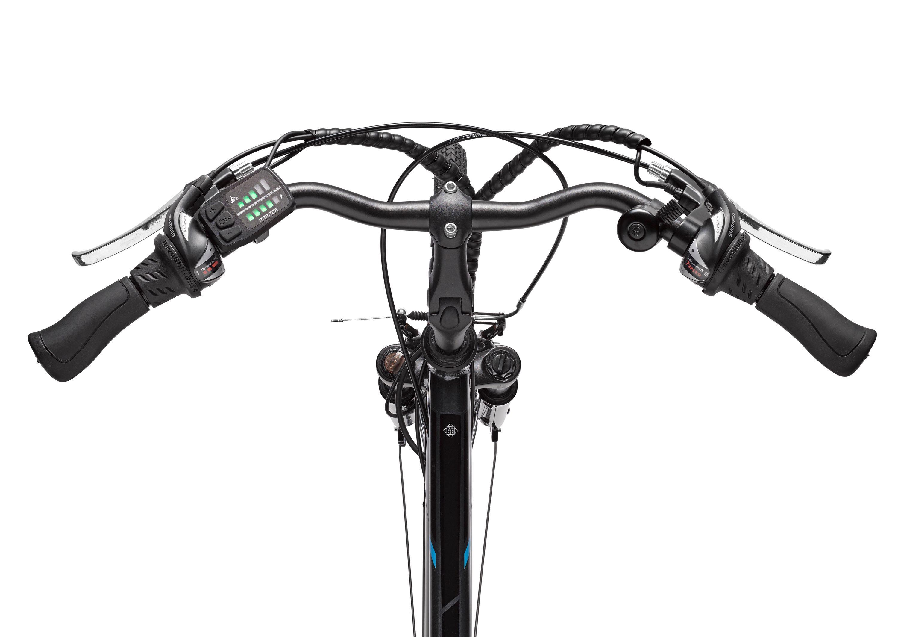 E-Bike XT481 28 Zoll 21-Gang Pedelec Trekking Touren Elektrofahrrad Herren grau 4/7