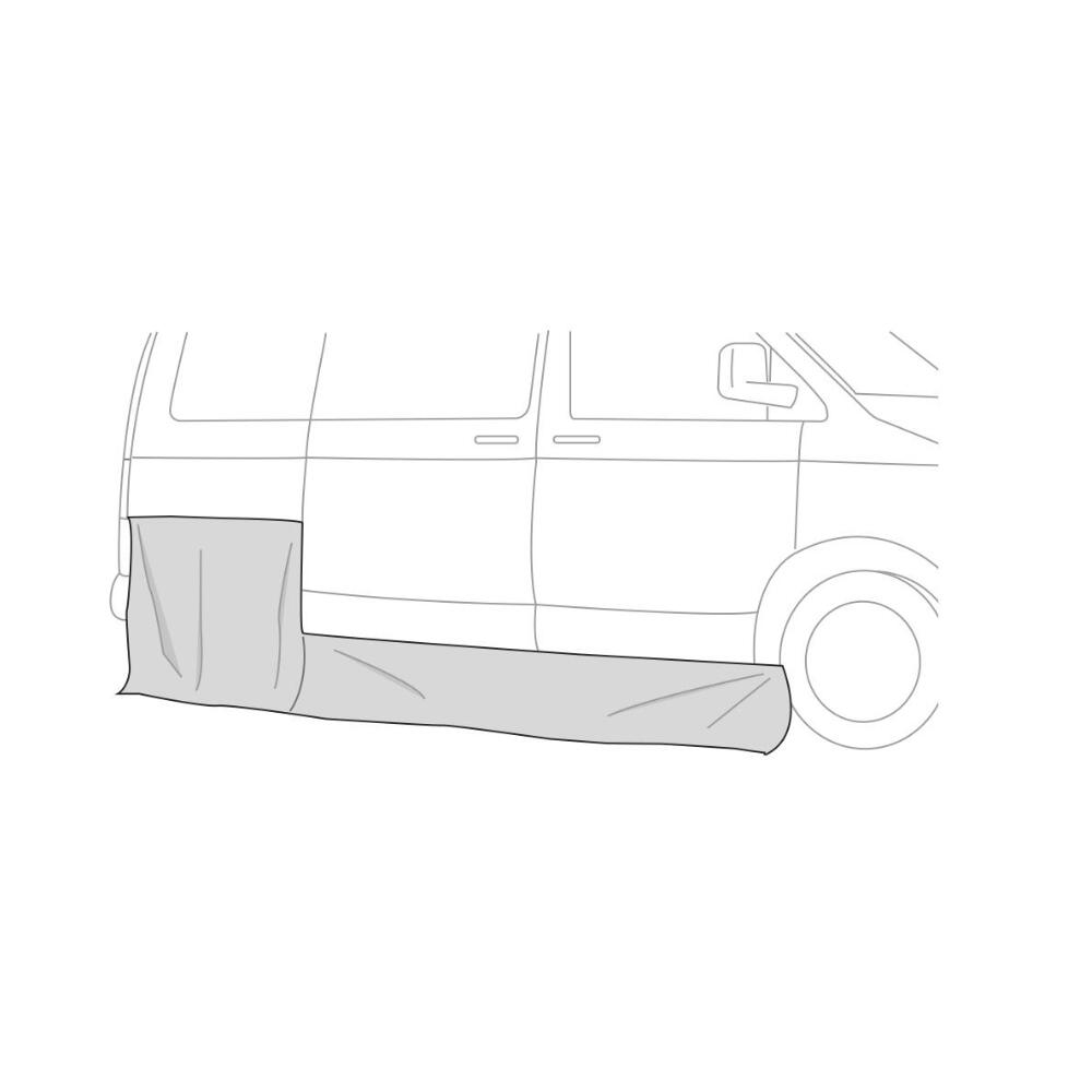 Faldón protector de viento Fiamma Skirting para Volkswagen T5, T6 y T6.1 3/4
