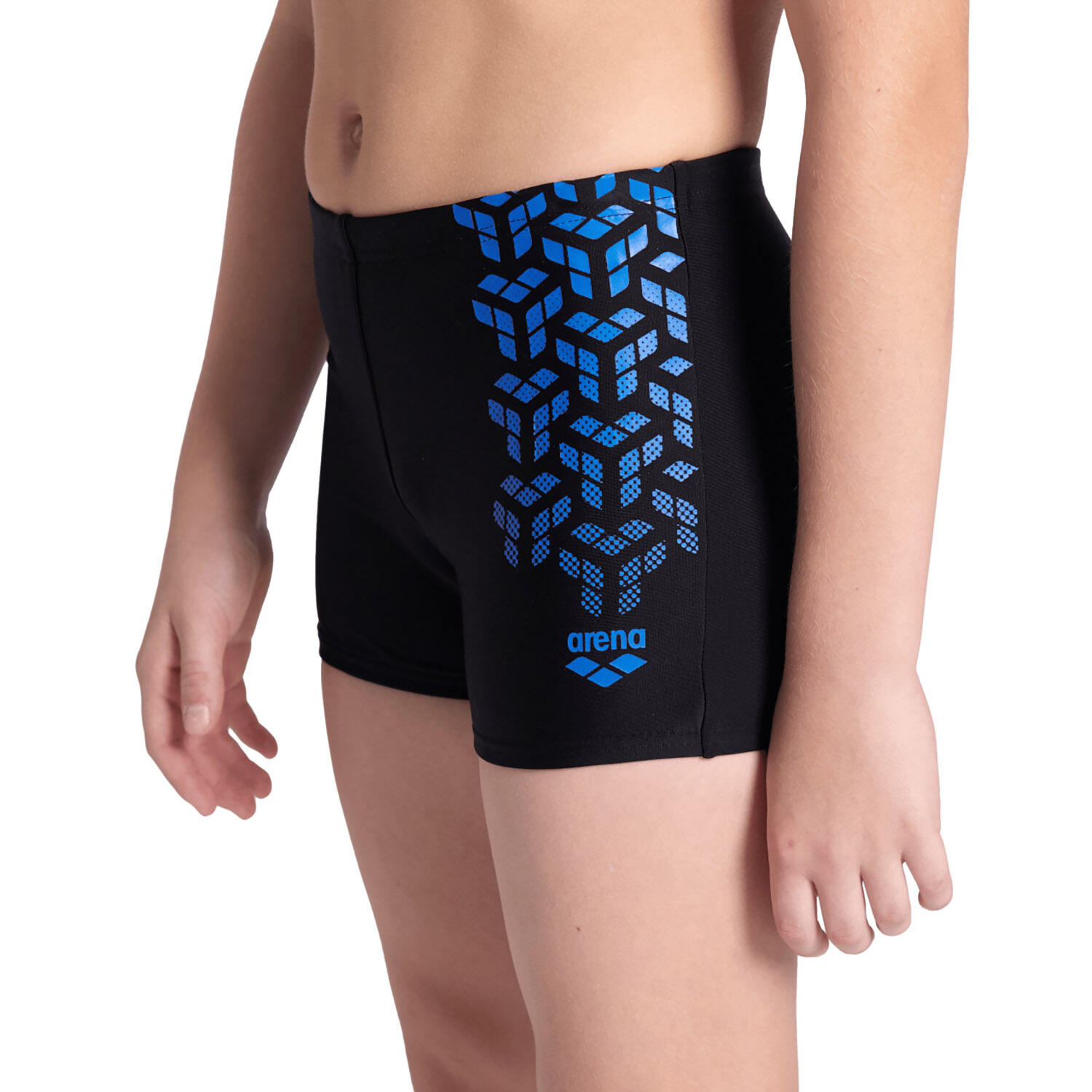 Arena Kikko Boys' Black/Blue Swim Shorts 4/7